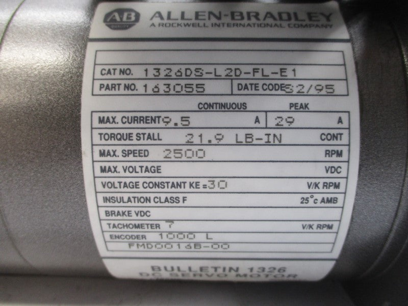ALLEN BRADLEY 1326DS-L2D-FL-E1 30VDC 29A NSNP