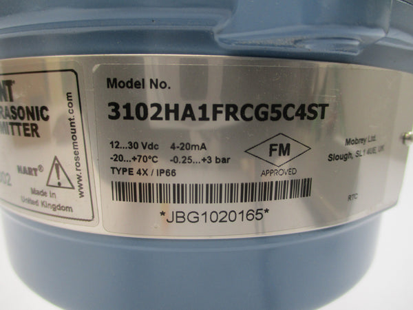 ROSEMOUNT 3102HA1FRCG5C4ST 12-30VDC NSNP