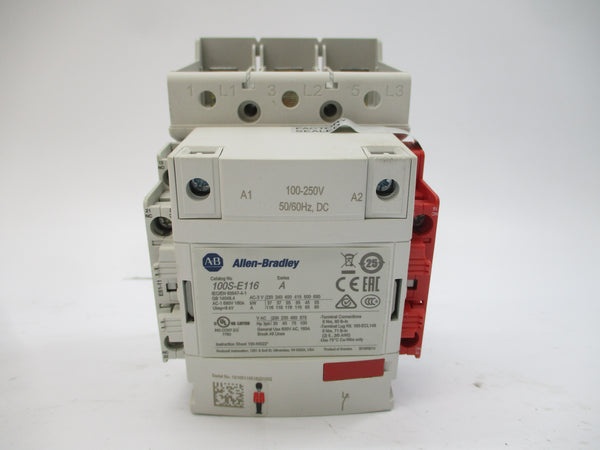 ALLEN BRADLEY 100S-E116KD12C SER. A 100-250VAC/DC 160A (BR/WH) NSMP