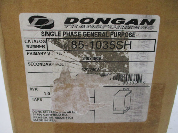 DONGAN TRANSFORMERS 85-1035SH 240/480V NSFS