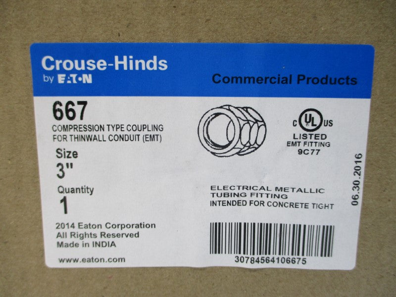 CROUSE-HINDS 667 3" NSMP