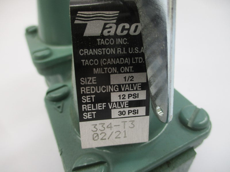 TACO 334-T3 12-30PSI 1/2" NSMP