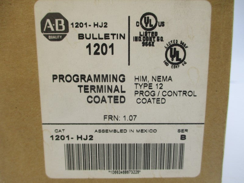 ALLEN BRADLEY 1201-HJ2 SER. B F/W 1.07 12VDC 0.110A NSMP