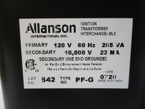 ALLANSON 542 PF-G 120V NSMP