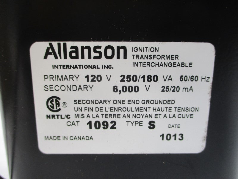 ALLANSON 1092-S 120V NSMP