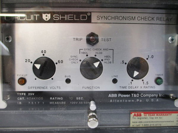 ABB 424K1105 25V 120V 10S NSMP