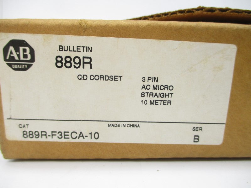 ALLEN BRADLEY 889R-F3ECA-10 SER. B 300V 4A (BR/WH) NSMP