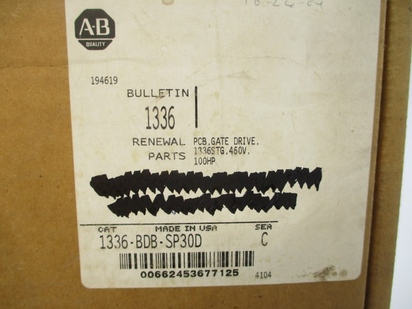 ALLEN BRADLEY 1336-BDB-SP30D SER. C 460V REV. 25 NSMP