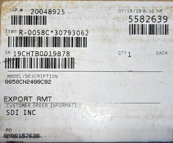 ROSEMOUNT 0058CN2400C02 NSMP