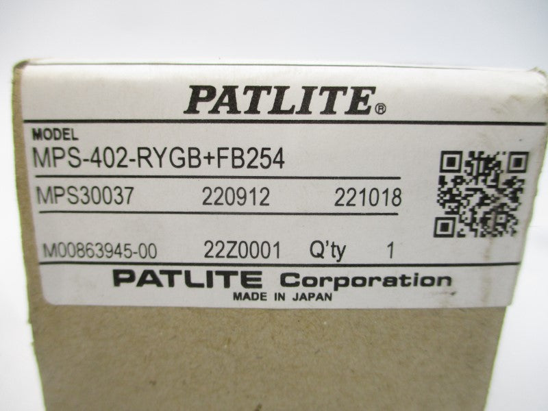 PATLITE MPS-402-RYGB+FB254 24VAC/DC 0.2A NSMP