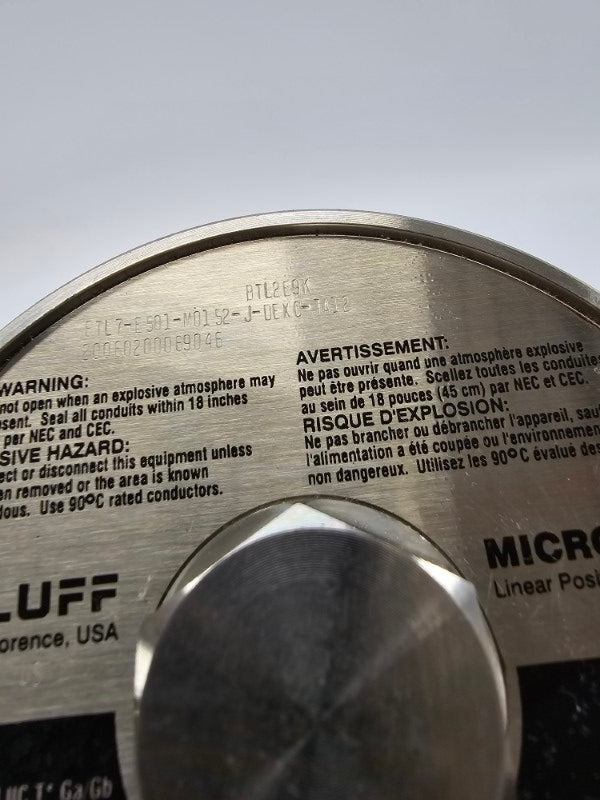 BALLUFF BTL7-E501-M0152-J-DEXC-TA12 BTL2E9K 10-30VDC 8700PSI 1/2" NSNP