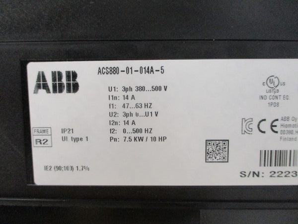 ABB ACS880-01-014A-5 3AUA0000143745 380-500V 14A NSMP