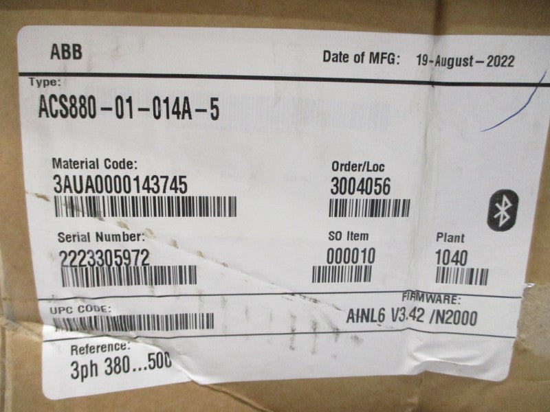 ABB ACS880-01-014A-5 3AUA0000143745 380-500V 14A NSMP