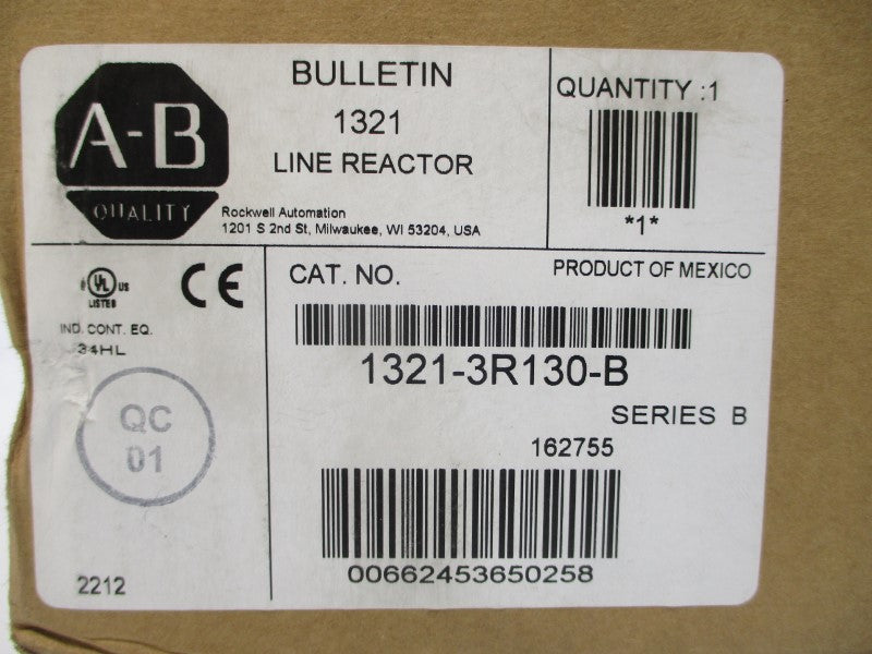ALLEN BRADLEY 1321-3R130-B SER. B 690V 130A (BR/WH) NSMP