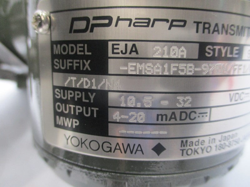 YOKOGAWA EJA210A-EMSA1F5B-97EN/FFF/A/T/D1/N4 10.5-32VDC NSNP