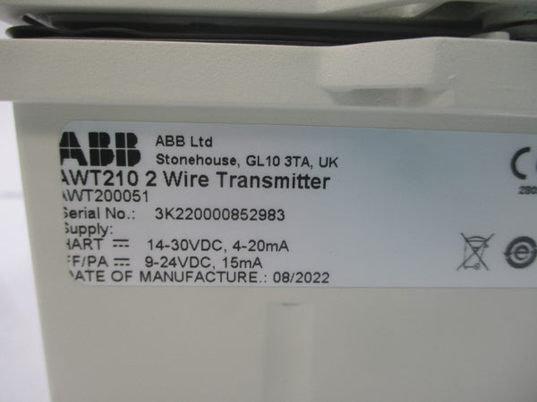 ABB AWT210 AWT210A2C4H1E6-A1-U3-M5 14-30VDC NSMP