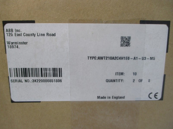ABB AWT210 AWT210A2C4H1E6-A1-U3-M5 14-30VDC NSMP