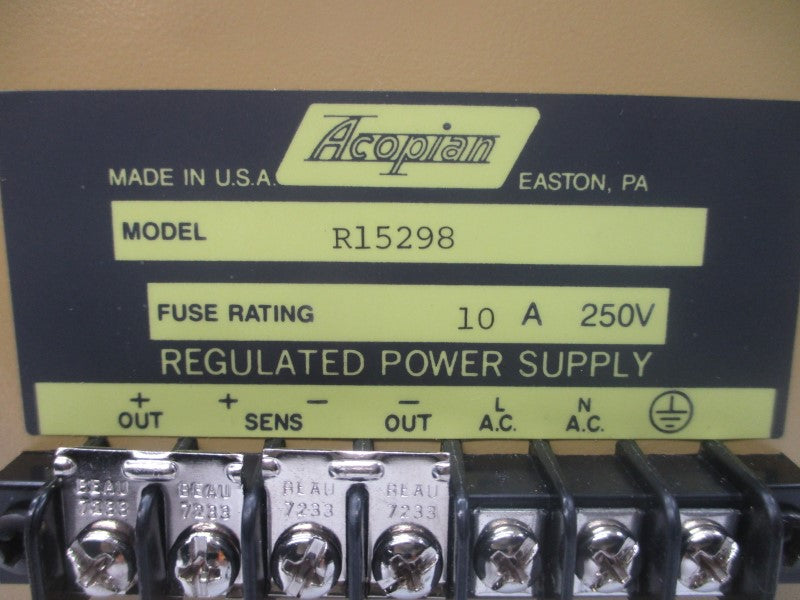 ACOPIAN R15298 250V 10A NSNP