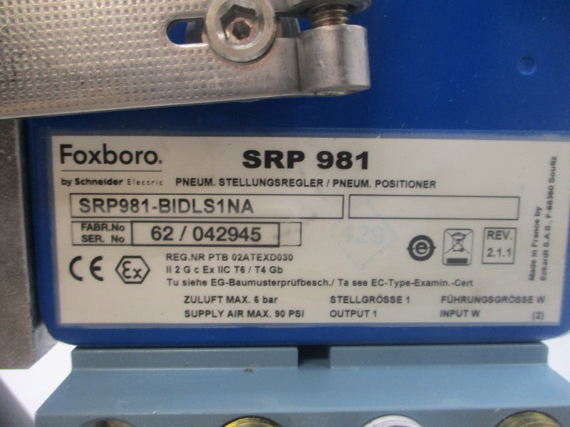 GEMU 2029549 9695040Z-1 SRP981 90PSI 1-1/2" NSNP