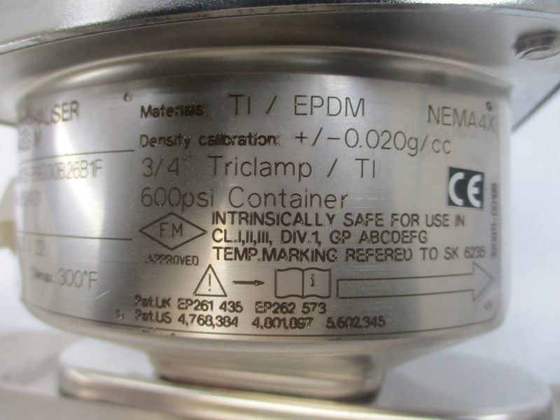 ENDRESS+HAUSER 63MT15-99G00N26B1F 600PSI 3/4" NSNP