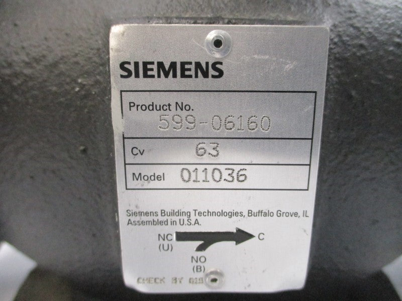 SIEMENS SKD62U 599-06160 24VAC 2-1/2" NSNP