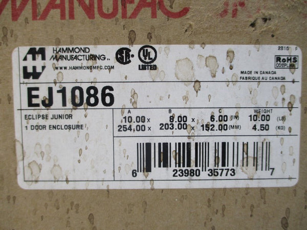 HAMMOND MANUFACTURING EJ1086 NSMP
