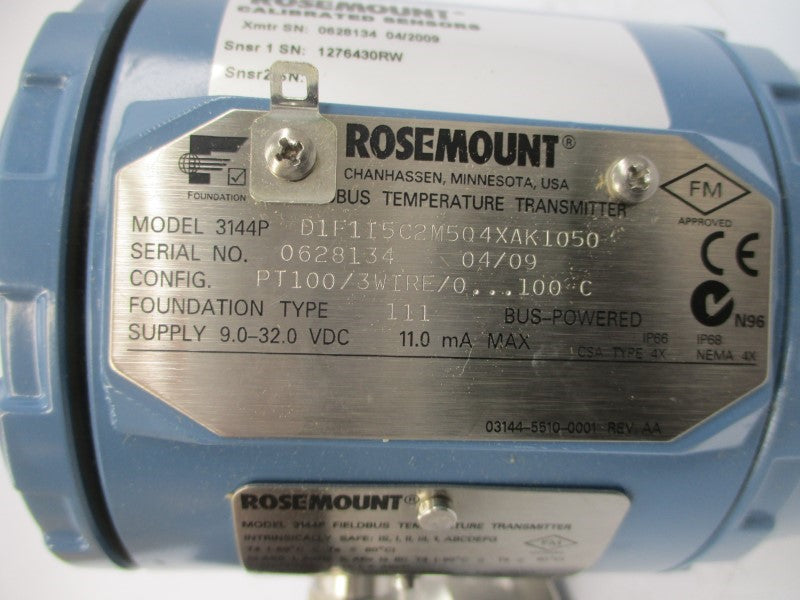 ROSEMOUNT 3144PD1F1I5C2M5Q4XAK1050 9.0-32.0VDC NSMP