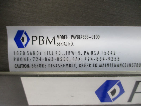 PBM DCHLG5X-Z18-34 PAVBL453S-0100 900PSI 1.5" NSNP