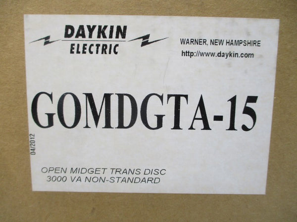 DAYKIN ELECTRIC GOMDGTA-15 480V 6.9A NSMP