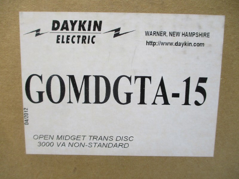DAYKIN ELECTRIC GOMDGTA-15 480V 6.9A NSMP