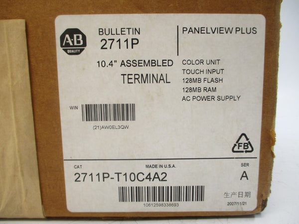 ALLEN BRADLEY 2711P-T10C4A2 SER. A NSFS