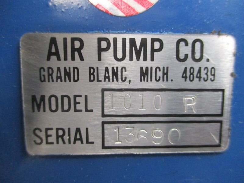 APCO AIR PUMP CO. 1010R UNMP