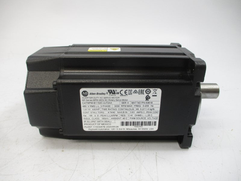 ALLEN BRADLEY MPM-B1152C-2J72AA SER. A 480VAC 3.61A NSMP