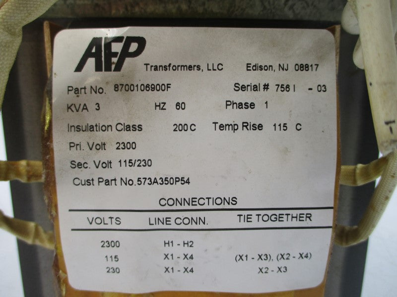 AFP 8700106900F 2300V NSNP