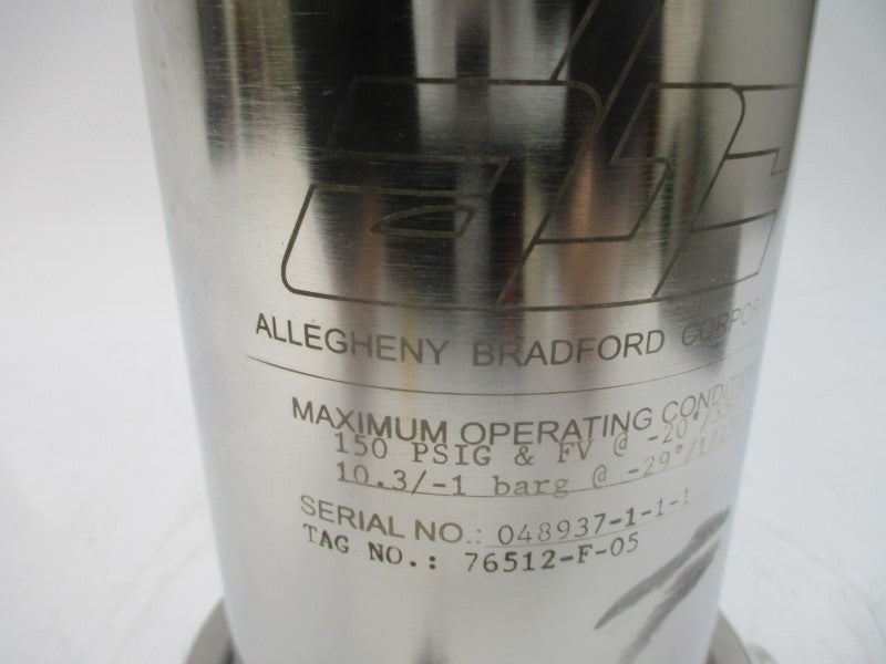 ALLEGHENY BRADFORD 76512-F-05 150PSI NSNP