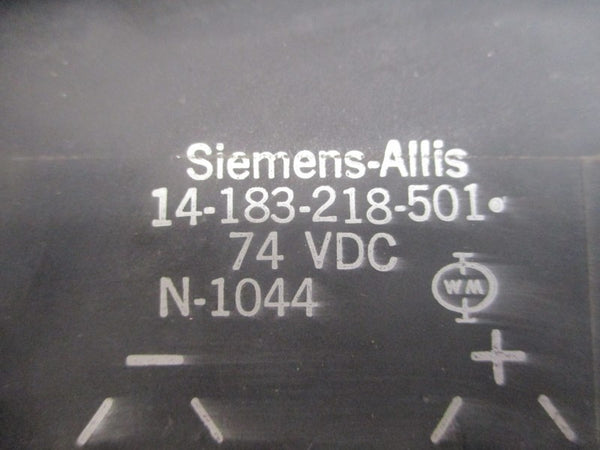 SIEMENS 14-193-100-593 74VDC (AS IS) UNMP