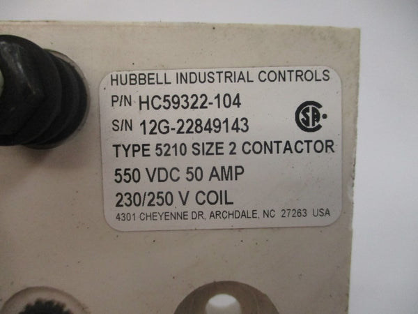 HUBBELL 5210 HC59322-104 230/250V 50A UNMP