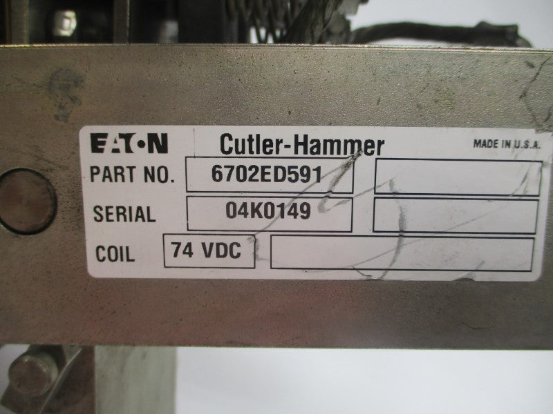 EATON CUTLER HAMMER 6702ED591 74VDC (AS IS) UNMP