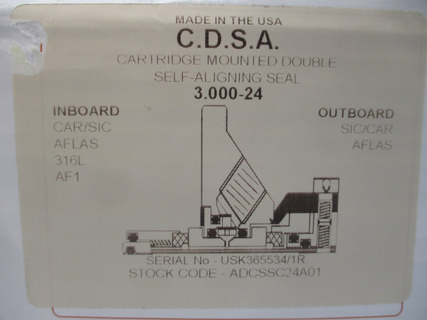 AES SEAL ADCSSC24A01 3.000" NSMP