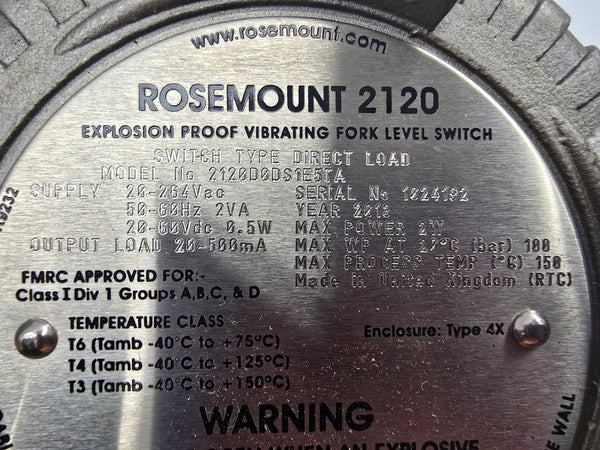ROSEMOUNT 2120D0DS1E5TA 20-264VAC NSMP