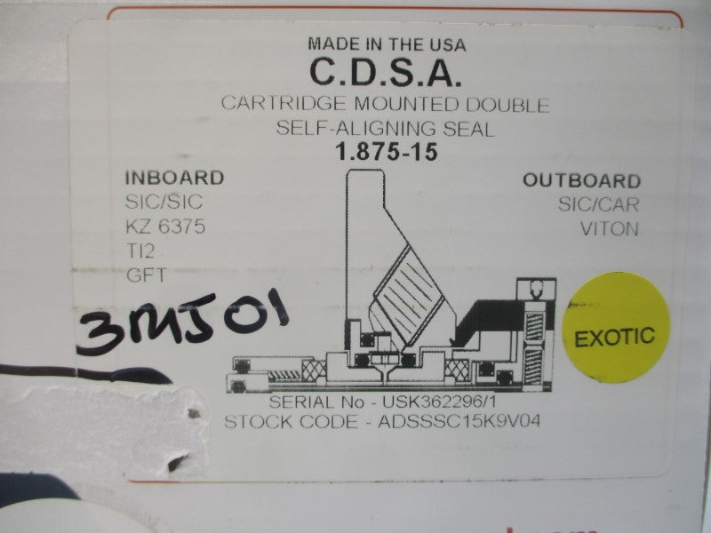 AES SEAL ADSSSC15K9V04 1.875" NSMP