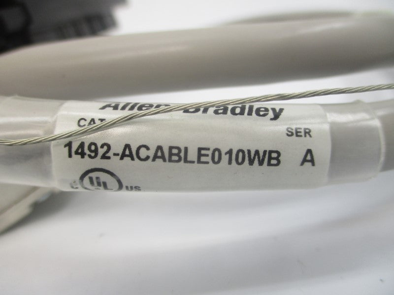 ALLEN BRADLEY 1492-ACABLE010WB SER. A (BR/WH) NSMP