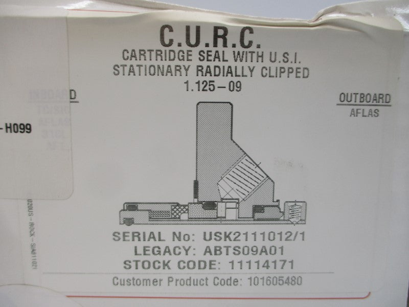 AES SEAL ABTS09A01 1.125-09 NSMP