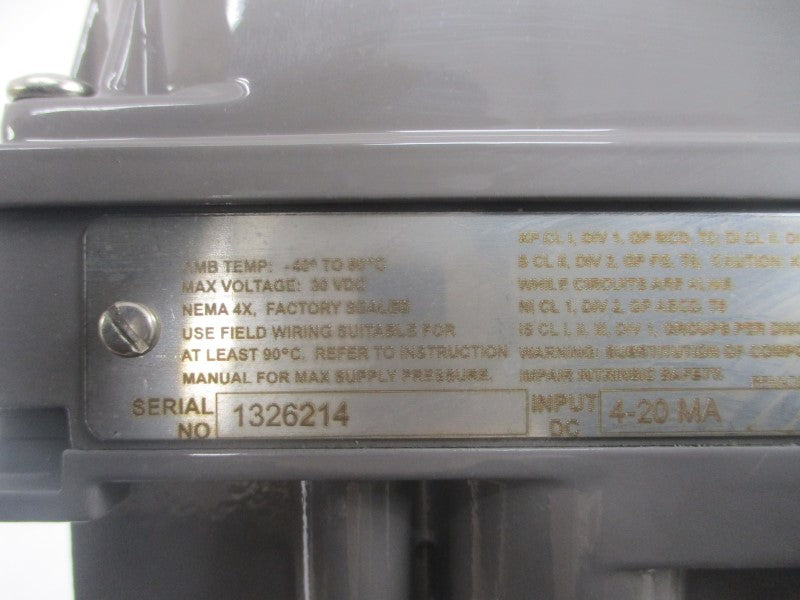 FISHER DVC6020-104 30VDC REMAN