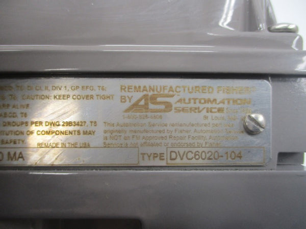 FISHER DVC6020-104 30VDC REMAN