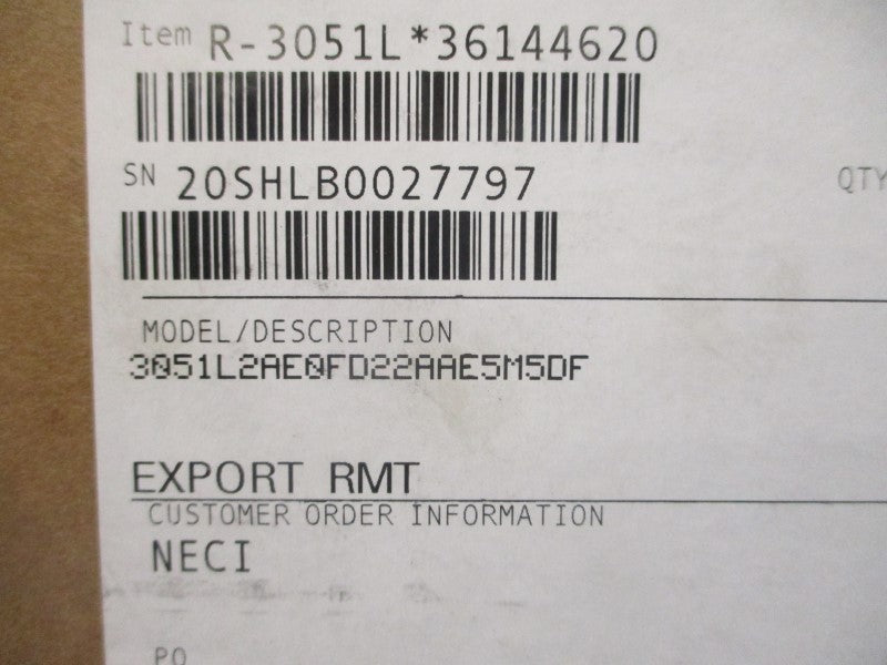 ROSEMOUNT 3051L2AE0FD22AAE5M5DF 10.5-42.4VDC 275PSI NSMP