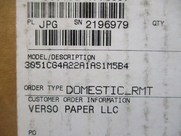 ROSEMOUNT 3051CG4A22A1AS1M5B4 10.5-55VDC 300PSI NSMP