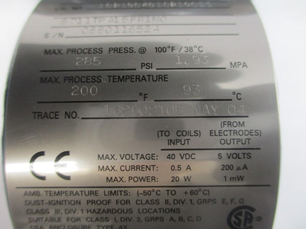 ROSEMOUNT 8711TPA15FR1N0 40VDC 0.5A 285PSI NSNP