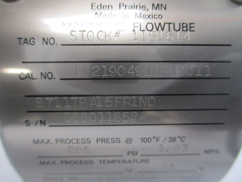 ROSEMOUNT 8711TPA15FR1N0 40VDC 0.5A 285PSI NSNP