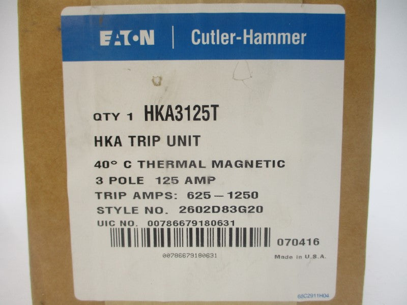 EATON HKA3125T 2602D83G20 125A NSFS